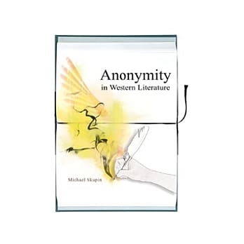 Anonymity in Western Literature pdf epub mobi 电子书 下载