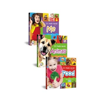 小宝贝的基础100字：食物、我的世界、动物乐园(全套3册+3CD) 100 Basic Words about Food、Me、Animals pdf epub mobi 电子书 下载