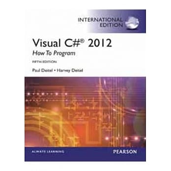 VISUAL C# 2012: HOW TO PROGRAM 5/E (PIE)  pdf epub mobi 电子书 下载
