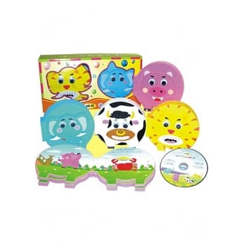 小胖胖欢乐动物书(4书+1CD) pdf epub mobi 电子书 下载