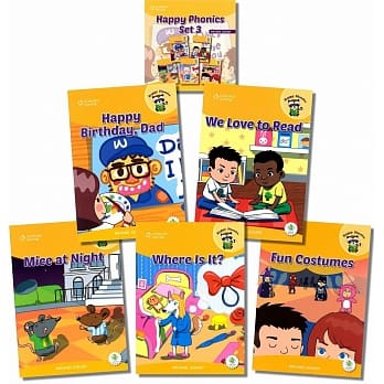 Happy Phonics Set 3 (5 Books + Audio CD/1片)(1/e) pdf epub mobi 电子书 下载