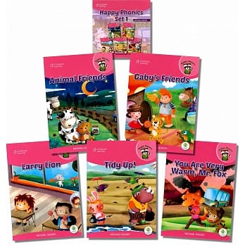 Happy Phonics Set 1 (5 Books + Audio CD/1片) pdf epub mobi 电子书 下载