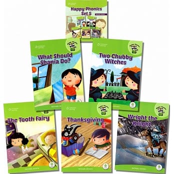 Happy Phonics Set 5 (5 Books + Audio CD/1片)(1/e) pdf epub mobi 电子书 下载