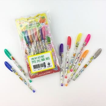 清新舒压闪光笔组（每组3包，8色1包） pdf epub mobi 电子书 下载