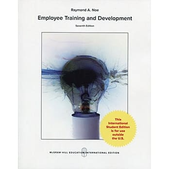 Employee Training and Development(7版) pdf epub mobi 电子书 下载