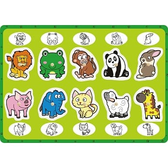 益智学习手抓板：动物点点名 pdf epub mobi 电子书 下载