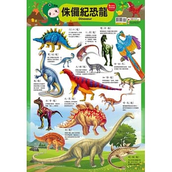 忍者兔学习挂图：侏儸纪恐龙 pdf epub mobi 电子书 下载