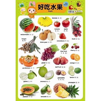 忍者兔学习挂图：好吃水果 pdf epub mobi 电子书 下载