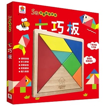 5Q百变益智拼板：七巧板（内附1组木制七巧板+98款创意造型） pdf epub mobi 电子书 下载