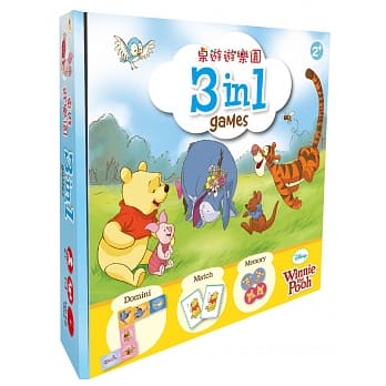 【迪士尼DISNEY 3 in1桌游】桌游游乐园 3 in 1 games（小熊维尼系列） pdf epub mobi 电子书 下载
