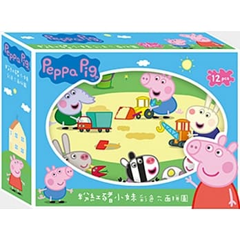 粉红猪小妹 彩色六面拼图(12块) pdf epub mobi 电子书 下载