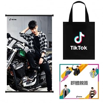 TikTok（抖音）限量精品组 （云兄弟写真挂轴＋达人群体签名板＋帆布袋） pdf epub mobi 电子书 下载