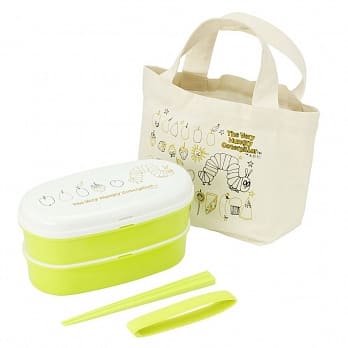 好饿的毛毛虫双层餐盒提袋组(附筷子)(四入一组-可微波) pdf epub mobi 电子书 下载