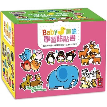 Baby趣味学习贴贴书(6册装) pdf epub mobi 电子书 下载