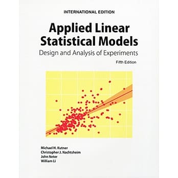 Applied Linear Statistical Models：Design and Analysis of Experiments（5版） pdf epub mobi 下载